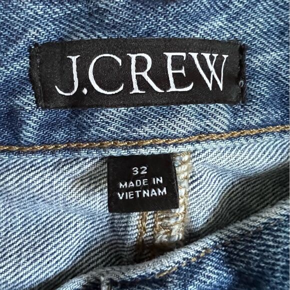 J Crew Denim Maxi Skirt Raw Edge Fall 2024 Front Slit Size 32 Western - Picture 6 of 10